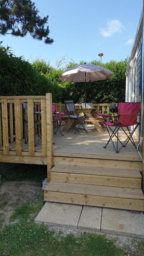 Mobil Home 6-8 Places Parcelle 4 Climatise Biville-sur-Mer Zewnętrze zdjęcie