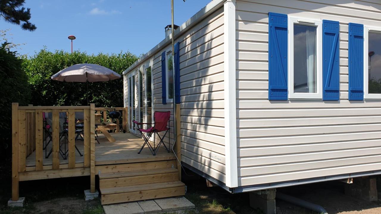Mobil Home 6-8 Places Parcelle 4 Climatise Biville-sur-Mer Zewnętrze zdjęcie